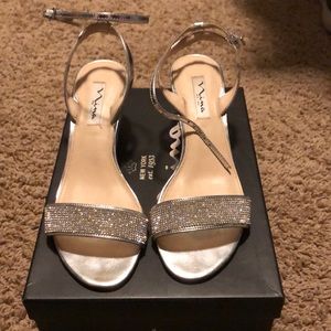 Silver wedge Nina shoes